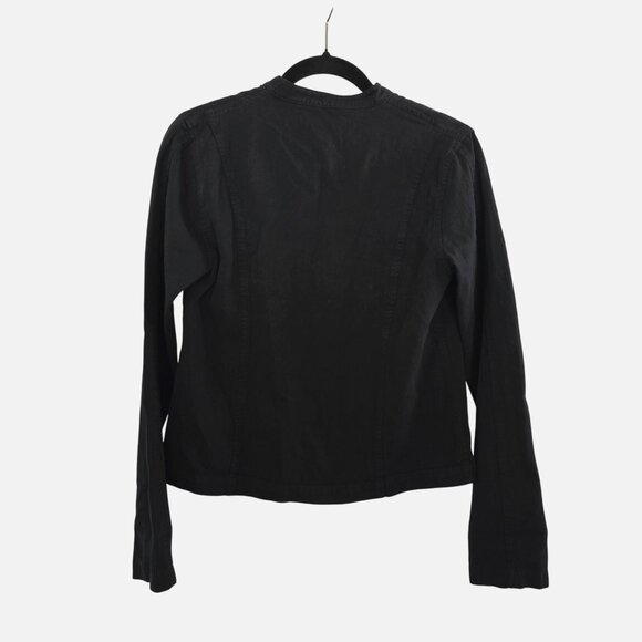 John Eshaya Jet Black Studded Jacket P/S - Picture 2 of 7